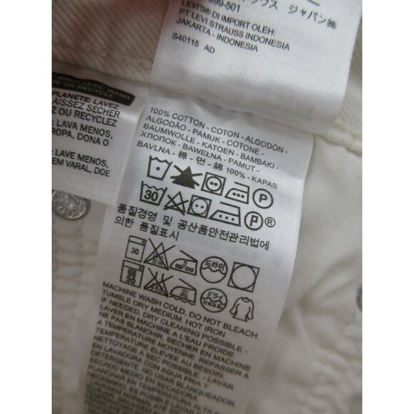 Levis 501 CT Jeans 30 Button Fly Distressed Cropped Denim Pants NEW - Picture 15 of 16